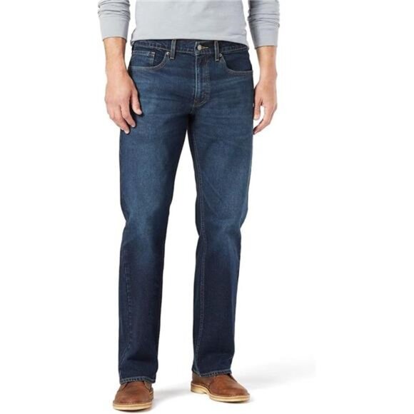 Levi Strauss Signature Gold Men's Relaxed Fit Flex Jeans (Available in Big & - Picture 1 of 5